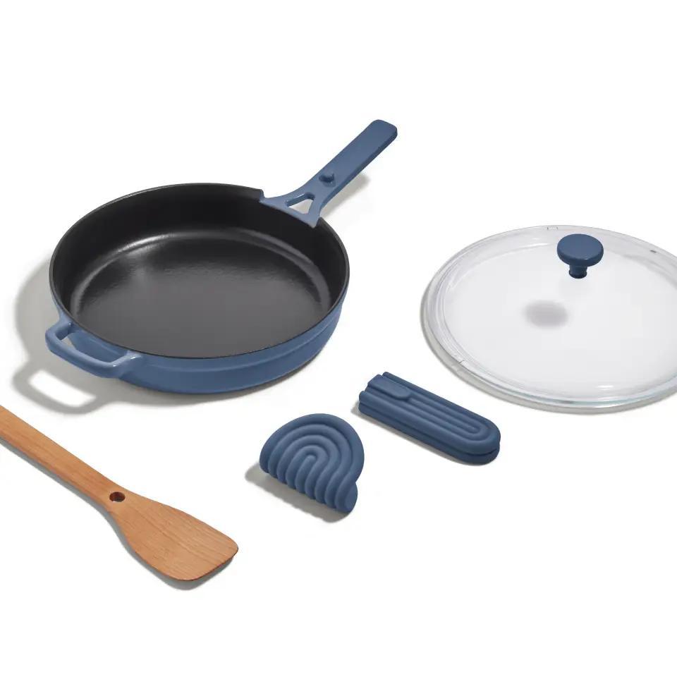 OURPLACE - Cast Iron Always Pan Blue Salt